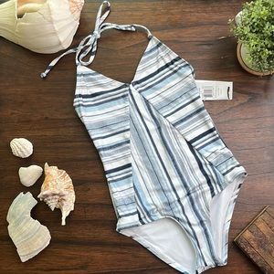 Splendid - One Piece Halter Tie Swim Suit - Size: Girls 8